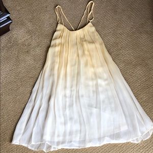Yellow ombre dress w/ very strappy, fun back!